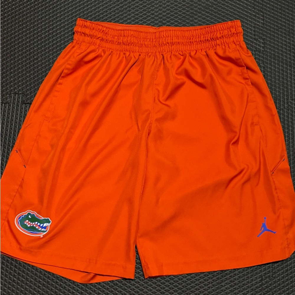 Jordan Men's Orange Athletic Shorts with Team Patch
